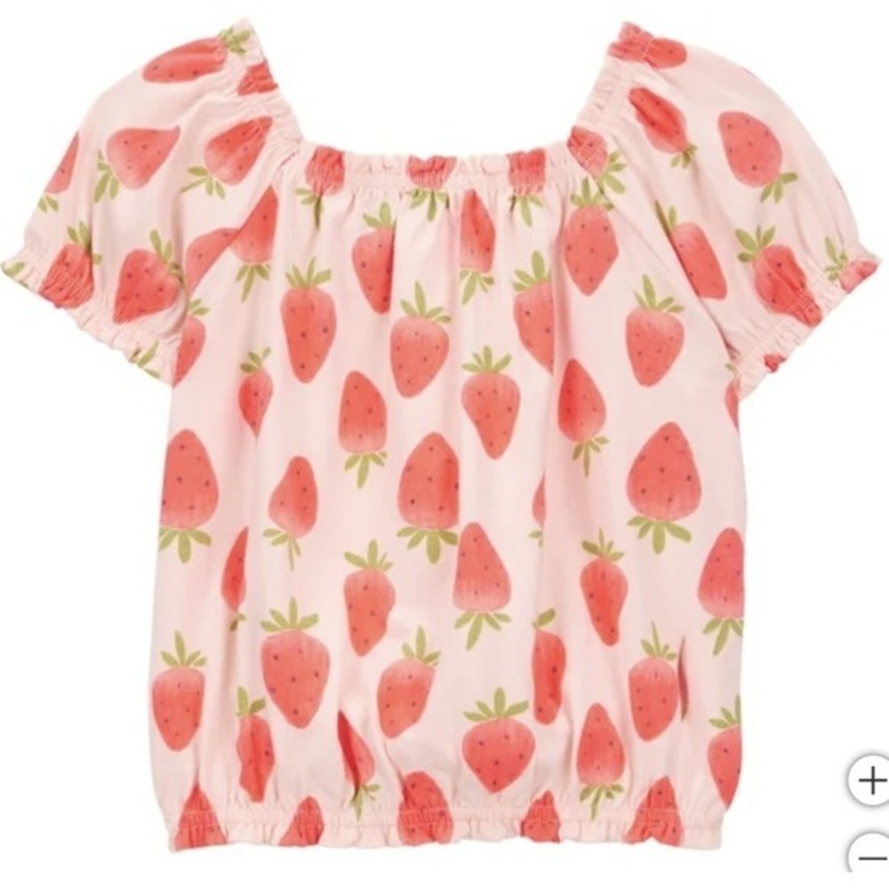 Carter's Kids' 3-piece Strawberry Playwear Set Pink 4T New with Tags! - Picture 6 of 9